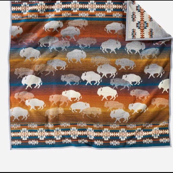 ISO Pendleton Prairie Rush Hour Throw in Grey - Picture 2 of 2